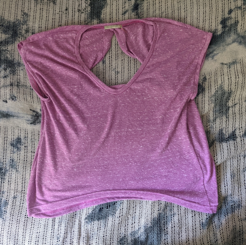 Open back tee